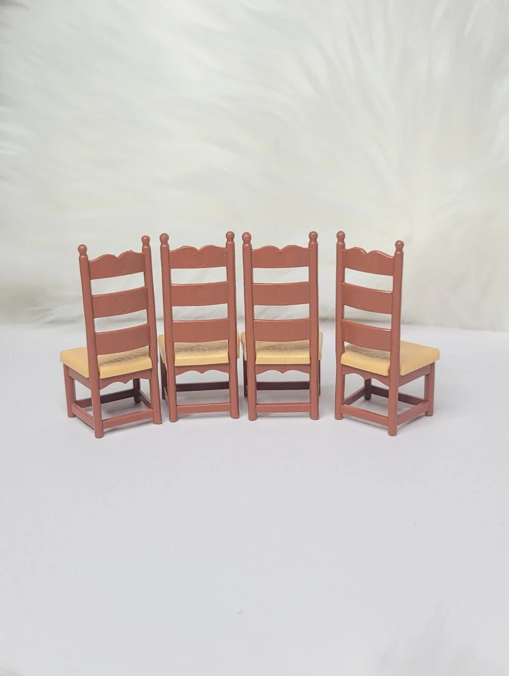 Vintage 1978 Fisher-Price My Dollhouse Dining Chairs Set Of 4
